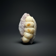 Load image into Gallery viewer, Rare Botryoidal Yellow Fluorite on Quartz Matrix Collector Mineral Specimen – Maharashtra, India