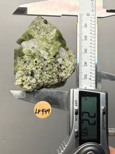 Load image into Gallery viewer, Electric Green Diopside on Quartz – Collector Mineral Specimen (Gilgit-Baltistan) Pakistan