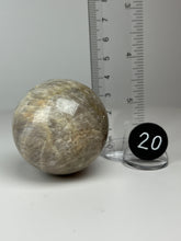 Load image into Gallery viewer, Sun and Moonstone Sphere