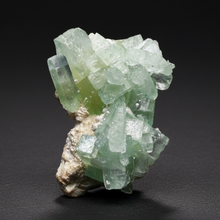 Load image into Gallery viewer, Luminous Mint Apophyllite with Glittering Druzy Sugar Quartz – India