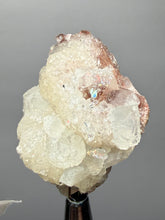 Load image into Gallery viewer, White Stilbite on Red Heulandite — Zeolite Cabinet Specimen | Maharashtra, India