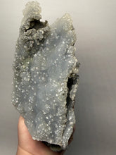 Load image into Gallery viewer, BIG Druzy Chalcedony Stalactite with Druzy Clear Apophyllite | Maharashtra, India