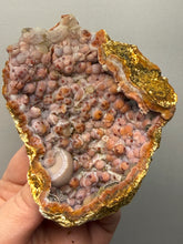 Load image into Gallery viewer, “Goblin Chalcedony” Pink & Orange Druzy Botryoidal Stalactites — Tichka Massif, High Atlas, Morocco