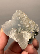 Load image into Gallery viewer, Druzy Chalcedony Stalactite with Druzy Clear Apophyllite & Optical Calcite | Maharashtra, India