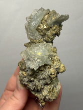 Load image into Gallery viewer, High-Grade Blue Barite with Iron Pyrite | Sidi Lahcen Mine, Nador, Morocco
