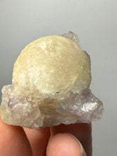 Load image into Gallery viewer, Rare Botryoidal Yellow Fluorite on Quartz Matrix Collector Mineral Specimen – Maharashtra, India