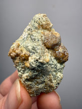Load image into Gallery viewer, Hessonite Garnet Cluster on Matrix – Natural Collector Specimen from Pakistan | High-Grade Orange-Red Garnet Crystals