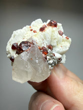 Load image into Gallery viewer, High-Grade Naturally Faceted Red Spessartine Garnet on Matrix — Skardu, Pakistan