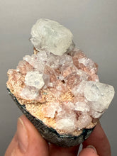 Load image into Gallery viewer, Green Apophyllite on Red & Green Heulandite – Deccan Traps, Maharashtra, India