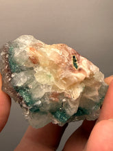 Load image into Gallery viewer, Druzy Green Apophyllite on Red & Green Heulandite – Deccan Traps, Maharashtra, India