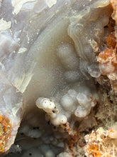 Load image into Gallery viewer, “Goblin Chalcedony” Pink & Orange Druzy Botryoidal Stalactites — Tichka Massif, High Atlas, Morocco