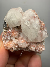Load image into Gallery viewer, Rare Red Druzy Apophyllite with Red Stilbite Cluster | India | Collector Mineral Specimen