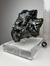 Load image into Gallery viewer, Cubic Galena, Sphalerite-Marmatite & Octahedral Golden Chalcopyrite from Bulgaria • Rare High Grade • Mineral Collector’s Specimen Showpiece