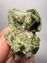Load image into Gallery viewer, Gemmy Green Garnet on Matrix – Pakistan Collector Specimen