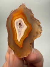 Load image into Gallery viewer, Polished Malawi Agate Half – High-Grade African Banded Agate Display Specimen