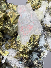Load image into Gallery viewer, 3.8” New Find: Huanzala Mine Peru Sphalerite + Chalcopyrite + Apatite + Calcite + Quartz | Collector Display Specimen