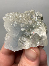 Load image into Gallery viewer, Druzy Chalcedony Stalactite with Druzy Clear Apophyllite & Optical Calcite | Maharashtra, India