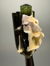 Load image into Gallery viewer, Green Cap Stak Nala Tourmaline with Cleavelandite – Haramosh Mountains, Pakistan | Thumbnail Specimen
