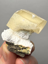 Load image into Gallery viewer, Rare Druzy Golden “Diamond” Calcite on Zeolite Matrix — Maharashtra, India | Collector Cabinet Specimen