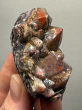Load image into Gallery viewer, Premium Hematite-Phantom Deep Magenta Ametrine Cluster | Deccan Traps, India | Collector Mineral Specimen
