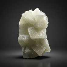 Load image into Gallery viewer, Rare Druzy Golden “Diamond” Calcite on Zeolite Matrix — Maharashtra, India | Collector Cabinet Specimen