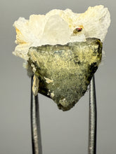 Load image into Gallery viewer, Dark Green Cap Stak Nala Tourmaline and Cleavelandite – Haramosh Mountains, Pakistan | Thumbnail Specimen