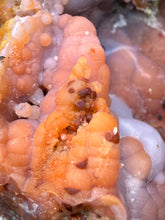 Load image into Gallery viewer, “Goblin Chalcedony” Pink & Orange Druzy Botryoidal Stalactites — Tichka Massif, High Atlas, Morocco