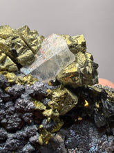 Load image into Gallery viewer, 6.1” New Find: Huanzala Mine Peru Sphalerite + Chalcopyrite + Apatite + Calcite + Quartz | Collector Display Specimen
