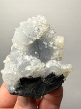 Load image into Gallery viewer, Druzy Chalcedony Stalactite with Druzy Clear Apophyllite | Maharashtra, India