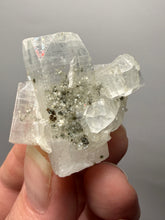 Load image into Gallery viewer, Gemmy Clear Apophyllite with Okenite + Green Heulandite | Zeolite Specimen | Maharashtra, India
