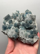 Load image into Gallery viewer, Premium Natural Blue Fluorite on Quartz Matrix
Collector Mineral Specimen – Inner Mongolia, China
Xianghualing Mine, Hunan Province, China