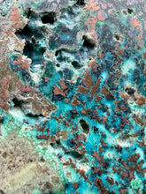Load image into Gallery viewer, 4” Polished Native Copper in Chrysocolla — Display Specimen (Indonesia)