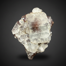 Load image into Gallery viewer, Lustrous Apophyllite over Red Heulandite (Zeolite Pocket) — Deccan Traps, Maharashtra, India