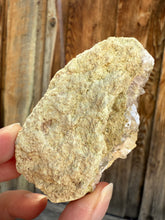 Load image into Gallery viewer, Golden Yellow “Diamond” Calcite on Pearl Heulandite Matrix | Maharashtra, India