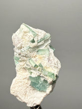 Load image into Gallery viewer, Pink Morganite, Blue Green Indicolite & Purple Lepidolite Mineral Specimen from Pakistan – Collector Grade Pegmatite Piece