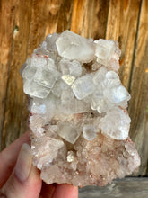 Load image into Gallery viewer, Mint Green + Pink Apophyllite + Pink Heulandite • Maharashtra, India