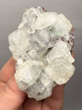Load image into Gallery viewer, Lustrous Apophyllite over Red Heulandite (Zeolite Pocket) — Deccan Traps, Maharashtra, India