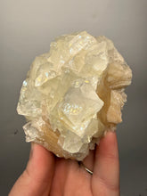 Load image into Gallery viewer, High-Grade Light Green Apophyllite on Pink Stilbite Zeolite | Indian Collector Mineral Specimen