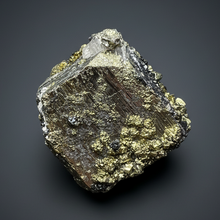 Load image into Gallery viewer, 3” New Find: Huanzala Mine Peru Sphalerite + Chalcopyrite + Apatite + Calcite + Quartz | Collector Display Specimen
