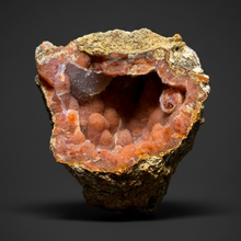 Load image into Gallery viewer, “Goblin Chalcedony” Pink & Orange Druzy Botryoidal Stalactites — Tichka Massif, High Atlas, Morocco