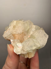 Load image into Gallery viewer, High-Grade Light Green Apophyllite on Pink Stilbite Zeolite | Indian Collector Mineral Specimen