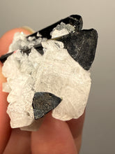 Load image into Gallery viewer, Blue Cap Dark Green Stak Nala Tourmaline on Cleavelandite Matrix – Haramosh Mountains, Pakistan