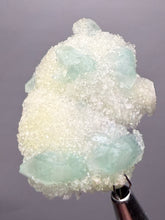 Load image into Gallery viewer, Luminous Mint Apophyllite with Glittering Druzy Sugar Quartz – India