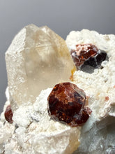Load image into Gallery viewer, High-Grade Naturally Faceted Red Spessartine Garnet on Matrix — Skardu, Pakistan