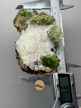 Load image into Gallery viewer, Electric Green Diopside on Quartz – Collector Mineral Specimen (Gilgit-Baltistan) Pakistan