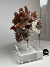 Load image into Gallery viewer, Red Phantom Pagoda Tower Calcite from Hubei Province, China • High Grade High Shine • Stand Included • Mineral Collector’s Showpiece