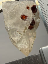Load image into Gallery viewer, High-Grade Naturally Faceted Red Spessartine Garnet on Matrix — Skardu, Pakistan