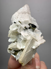 Load image into Gallery viewer, Dark Green Cap Stak Nala Tourmaline on Cleavelandite Matrix – Haramosh Mountains, Pakistan