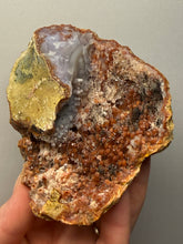 Load image into Gallery viewer, “Goblin Chalcedony” Pink & Orange Druzy Botryoidal Stalactites — Tichka Massif, High Atlas, Morocco