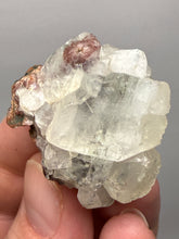 Load image into Gallery viewer, Lustrous Apophyllite over Red Heulandite (Zeolite Pocket) — Deccan Traps, Maharashtra, India